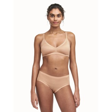 【Chantelle Lab】SoftStretch Stripes_有襯無痕無鋼圈內衣(20D10_00Q絲光膚)
