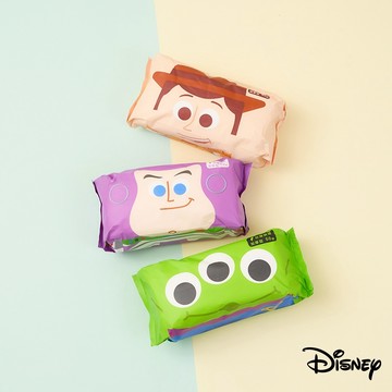 【R.FUN SHOP】60抽加厚款乾濕兩用巾 熊抱哥 三眼怪 巴斯光年 洗臉巾 卸妝 保養 美容工具 紙巾 WF045