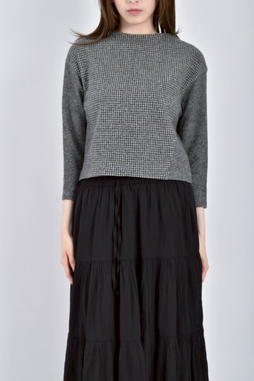 (L) 23区 Vingt trois arrondissements圓領灰色長袖上衣