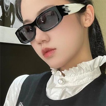 【包郵】新款小香風CH5525板材熊貓配色太陽眼鏡時名媛風雙拼色上