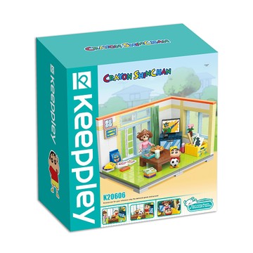 《Qman 啟蒙積木 》keepplay 蠟筆小新  小新家客廳  東喬精品百貨