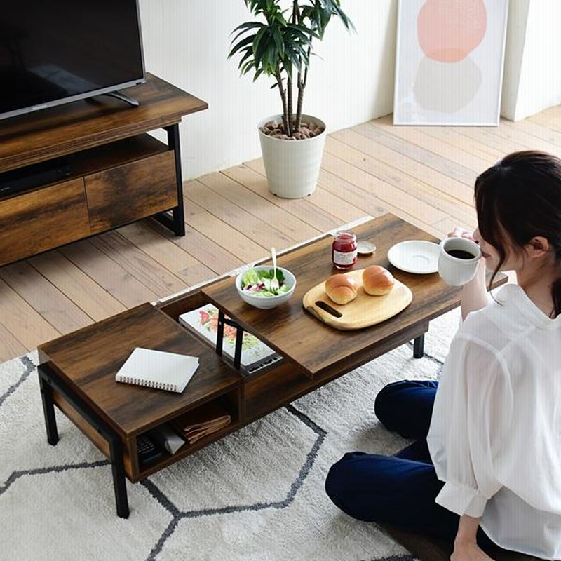 センター インダストリアル ローテーブル 深みあるデザイン センター インダストリアル ローテーブル 深みあるデザイン