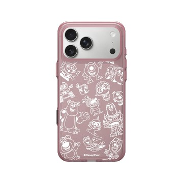 iPhone 17 Pro Max Clear (相機按鈕) 晶醺玫 - 迪士尼-皮克斯 PIXAR - 皮克斯系列 - 角色線條風格