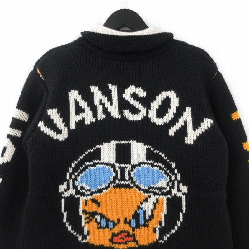 未使用 VANSON バンソン カウチンセーター トゥイーティー ルーニーテューンズ ジップ ニットセーター 刺繍 コラボ 黒 L メンズ 中古  35000333 | LINEブランドカタログ