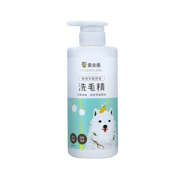 黃金盾 寵物毛髮除臭洗毛精 含歐盟EN / 美國USP認證防護因子 分解寵物身上油垢 溫和洗淨 鞏固髮根  500ml  1瓶