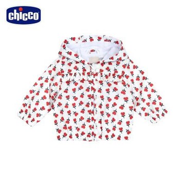 chicco官方直營-航海故事-滿版花朵帽防風外套 C
