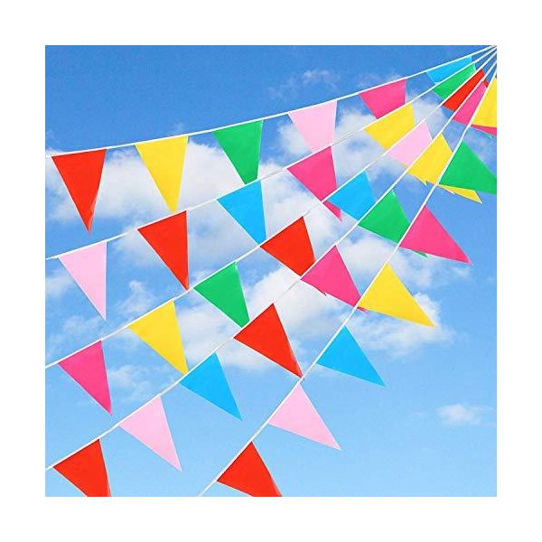 Gwhole 三角旗 イベント ガーランド カラフル 式典用品 飾り付けパーティー キャンプテント お祭りデコレーション ハロウィン飾り 学園祭 運動 通販 Lineポイント最大0 5 Get Lineショッピング