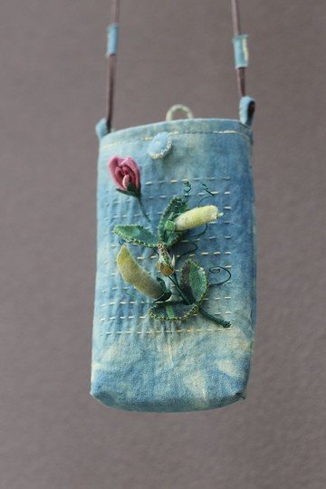 壹染指原創 棉麻全手縫 | 豌豆 斜挎 手機包 收納包 | 現貨