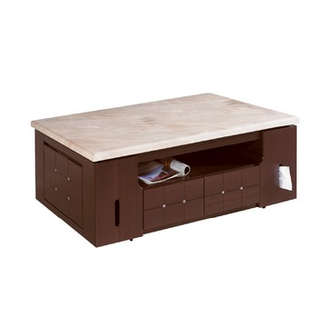 ASSARI-鑽石5尺石面大茶几(含2椅凳)(寬150x深90x高45cm)