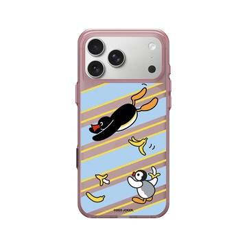 iPhone 17 Pro Max Clear (相機按鈕) 晶醺玫 - Pingu 企鵝家族 - 跌了一蕉