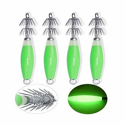 Silanon イカルアー タコエギ 夜光 4本 枝針付き 釣り道具 疑似餌 イカ漁具 アオリイカ スルメイカ ヤリイカ 釣り エギ スッテ ケ 通販 Lineポイント最大get Lineショッピング