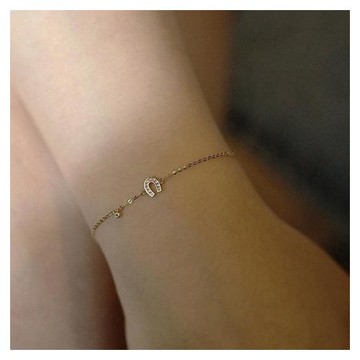 【HERA赫拉】滿鑽幸運馬蹄手鍊 H114091803