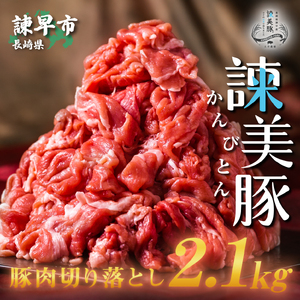 諫美豚(かんびとん)豚肉切り落とし2.1kg