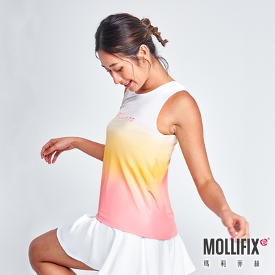 Mollifix 瑪莉菲絲 涼感活力漸層背心 (暖陽橘)