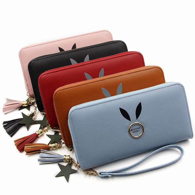 うさぎ☆財布&ストラップ 長財布 ウォレット クラッチバック レディース ストラップ付
