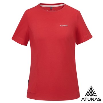 【ATUNAS 歐都納】女款POLARTEC DELTA短袖T恤A1TS2503W紅/抗臭/透氣/涼感/彈性/戶外休閒