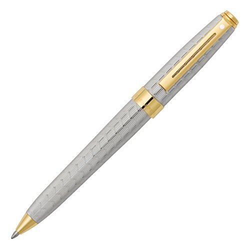 Sheaffer Prelude Signature Silver Plate Engraved Snake Skin Pattern with Karat Gold Trim Ballpoint Pen ボールペン