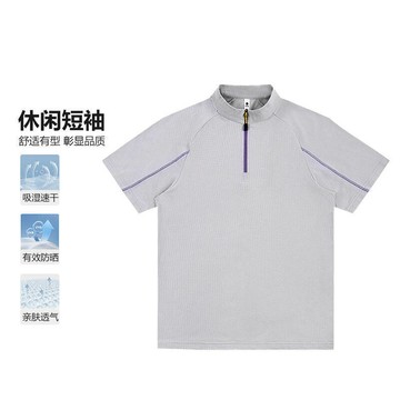 🚚桃園出貨🧊舒適透氣🧊立領polo衫 男生上衣 涼感衣 排汗衫 拉鍊上衣 美式上衣 有領上衣 短袖 翻領上衣 透氣上衣