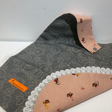 貴婦名媛指定款手工縫製圍兜-北歐風極簡線條 加長版 英式幽默