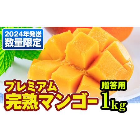 ふるさと納税 数量限定！プレミアム完熟マンゴー1kg　贈答用 沖縄県南風原町