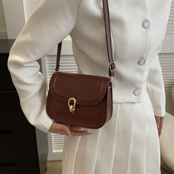 Bag House👜 小衆洋氣斜挎包包女2023新款秋冬百搭複古小方包高級感通懃單肩包