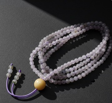 冰種飄烏雞翡翠珠鍊珠鏈 | 天然緬甸玉翡翠A貨 | 送禮