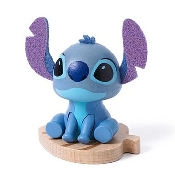 小禮堂 迪士尼 史迪奇 彈簧搖擺娃娃 坐姿款 (質感木製傢飾)