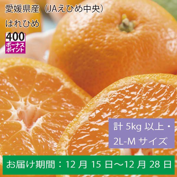 愛媛県産（JAえひめ中央）はれひめ計５Kg以上・ ２Ｌ-Ｍサイズ