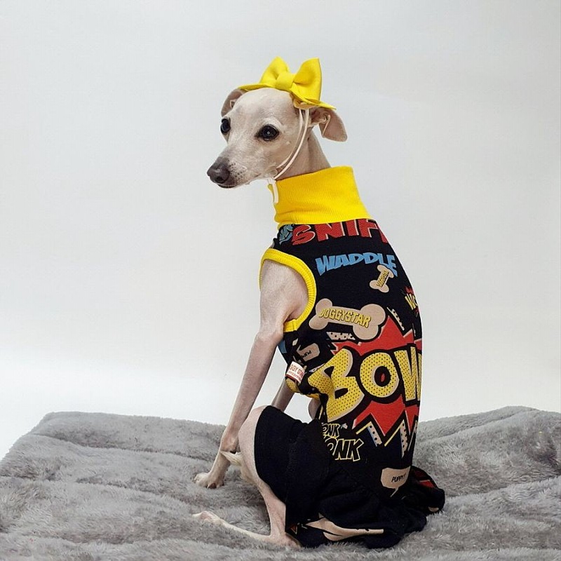 イタグレ 服 犬服 コミック レギンス ワンピース イタグレ 服