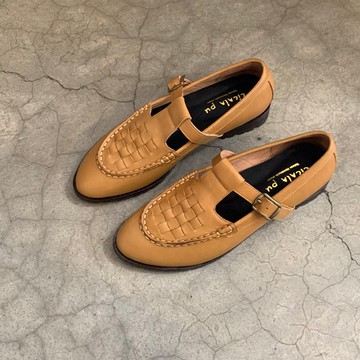 2713 Mary Janes 瑪莉珍 編織鞋 棕黃