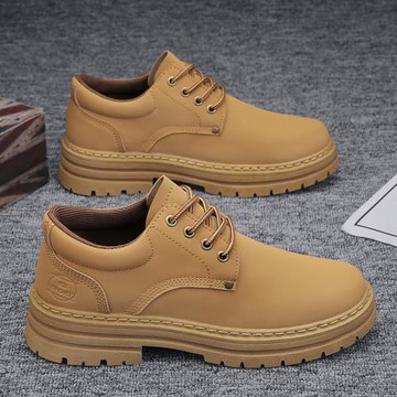 工裝男鞋2026新款冬季運動休閑皮鞋男士工地干活上班工作勞保潮鞋