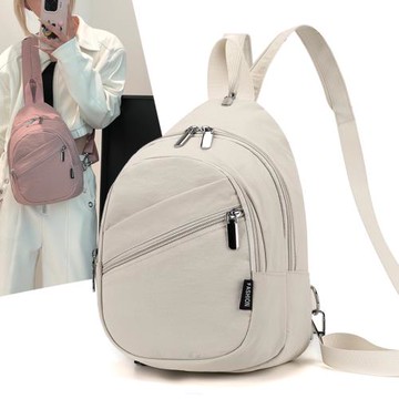 小雙肩女新款時尚歐美流行百搭尼龍布潮流多用女生可單肩斜挎背包