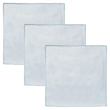 SHIMOYAMA 超細纖維亮面玻璃抹布  30 x 30cm  灰色  3條