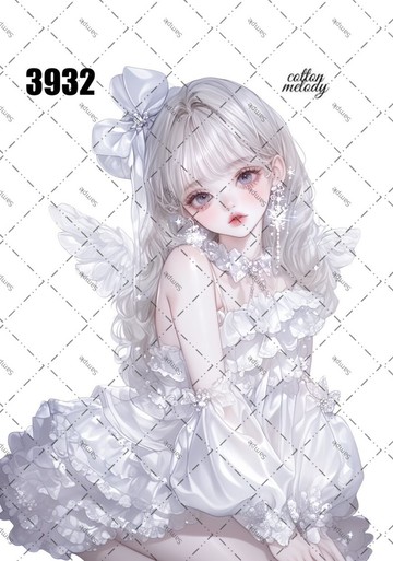 original sticker no.3932 人物貼紙 原創貼紙 原創人物貼紙 裝飾貼紙 cotton melody