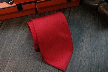 喜慶紅真絲領帶新郎婚禮領帶禮盒裝