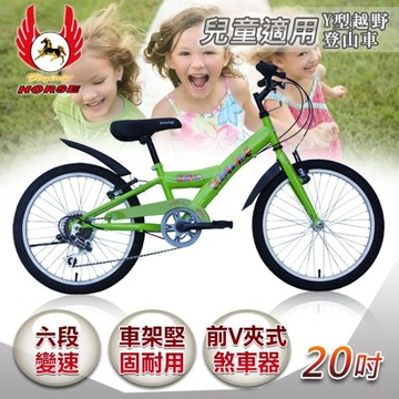 《飛馬》20吋Y型越野登山車 (6段變速)-綠色 520-13-1