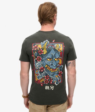 Superdry Men's Tokyo Graphic T-shirt Black Size: M