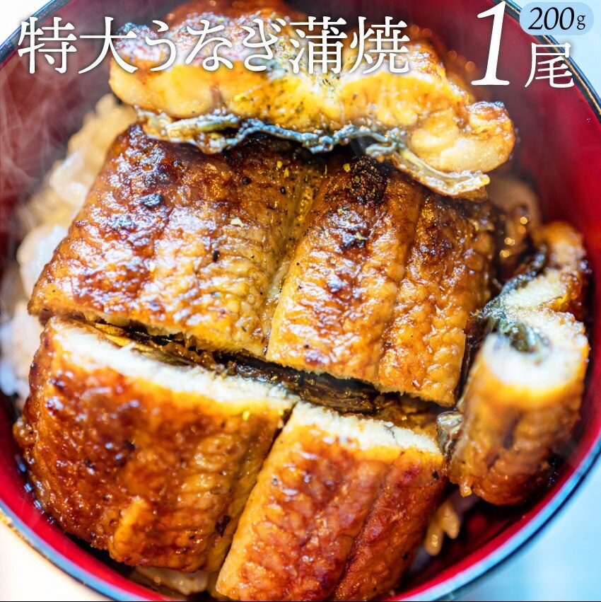 うなぎ蒲焼 1本入り（200ｇ）たれ山椒付き 鰻 かば焼き 土用 丑の日 湯煎 レンチン レンジOK