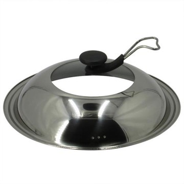 不銹鋼鍋蓋 可立可視半透明玻璃組合加厚鍋蓋32cm 34cm 36cm 38cm