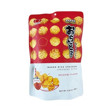 日式烘焙米果-七味粉風味(每包約80g)