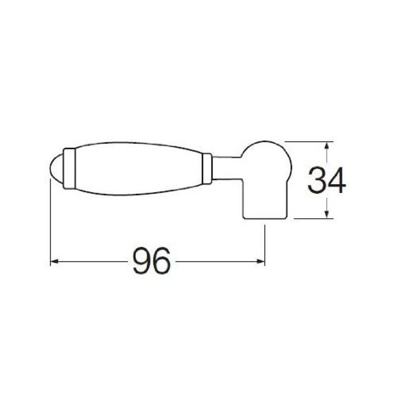 高級 SANEI 陶器ハンドル湯用 PR2102F-1-R