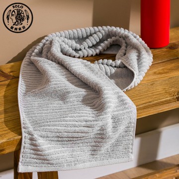 【SOLO歐洲家居】LCW Home 30x110cm  運動毛巾  健身房 戶外跑步 瑜珈 淺灰色 土耳其製 純棉 加長