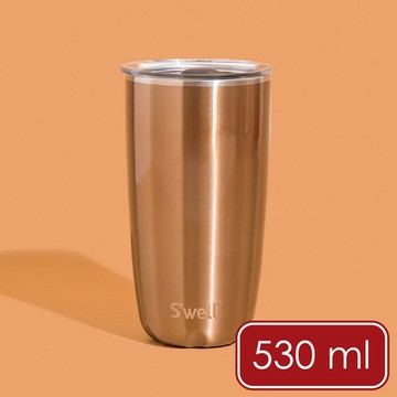 《S well》Tumbler不鏽鋼滑蓋保溫杯-香檳金530ml-- swell水壺保溫杯 保冷保冰杯 推蓋直飲杯 環保杯 便攜杯 咖啡杯 隨行杯