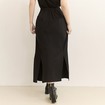 大口袋打摺設計魚尾工裝裙 MUA