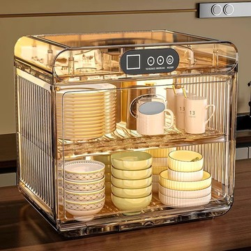 YOG-消毒烘幹廚房收納置物架家用櫃筷盤子碗碟餐具杯子多層防塵 PFZY