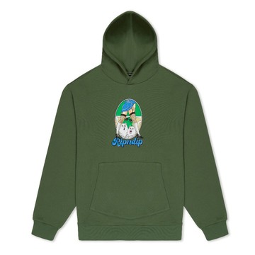 RIPNDIP NERMAL FEST HOODIE 綠色 帽T 連帽衫 中指貓 台灣總代理-ALL