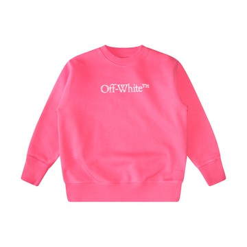 Off-white - Pink And White Cotton Sweatshirt
