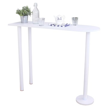 【頂堅】蛋頭形吧台桌/高腳桌/餐桌-深40x寬120x高98公分-二色深胡桃木色