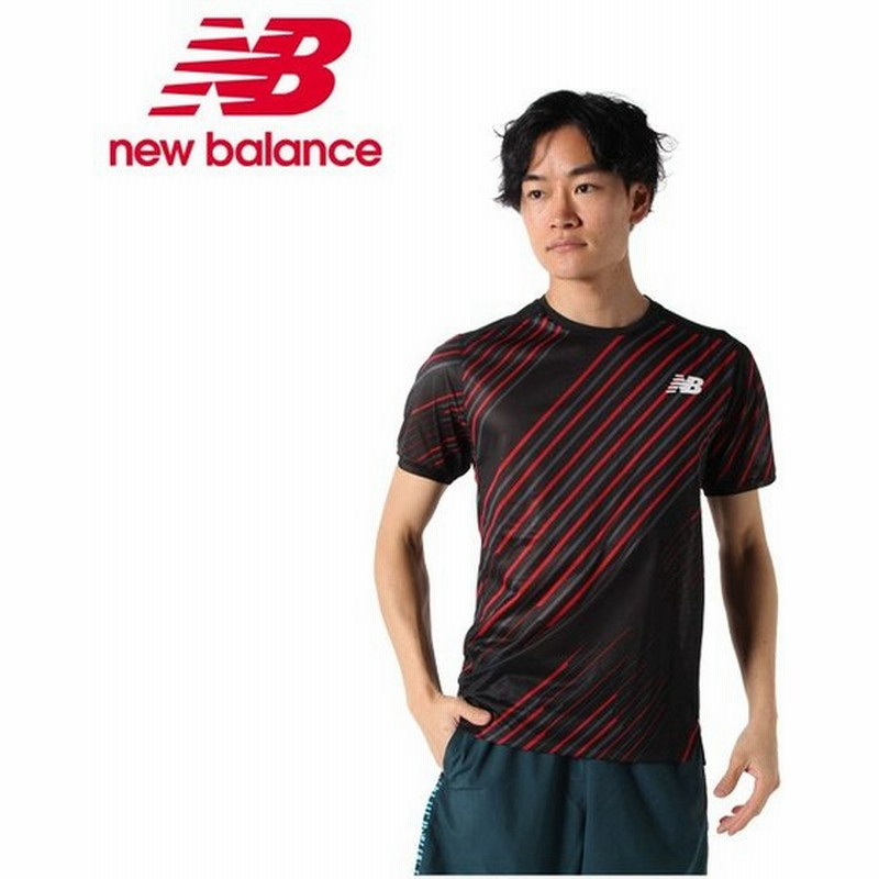 ニューバランス ランニングウェア Tシャツ 半袖 メンズ Hanzo Race レース ショートスリーブ Amt010 Bk New Balance 通販 Lineポイント最大0 5 Get Lineショッピング