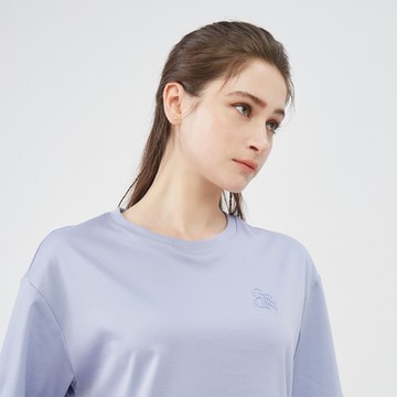 GIORDANO 女裝圓領短袖上衣 Liquid Touch系列- 26 薊花紫